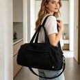 thumbnail image 1 of Bucket Luggage Bag Women's Travel Bag Waterproof Nylon Bag Versatile Shoulder Crossbody Gym Bag Large Capacity, 1 of 6