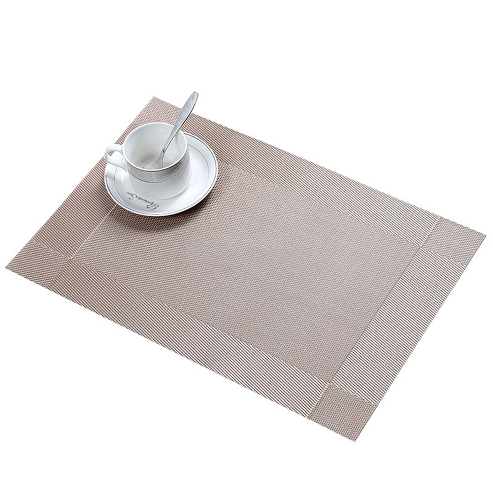 Placemats for Dining Table Washable Woven Vinyl Placemat NonSlip Heat