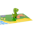 thumbnail image 3 of T Rex I Love You This Much Funny 3D Greeting Card, 3 of 6