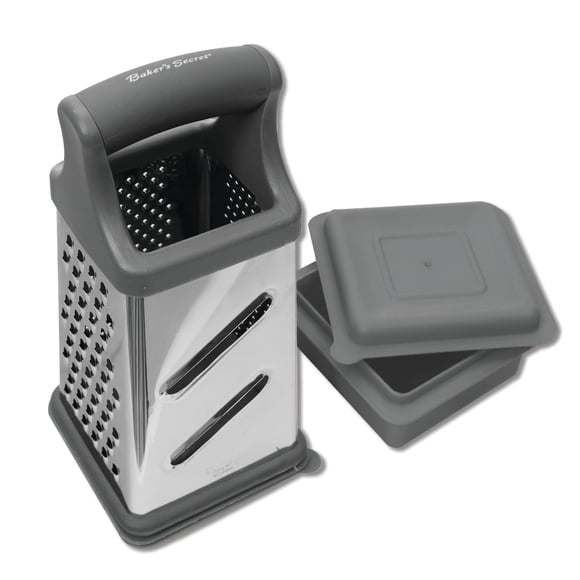 Stainless Steel Box Grater with Container