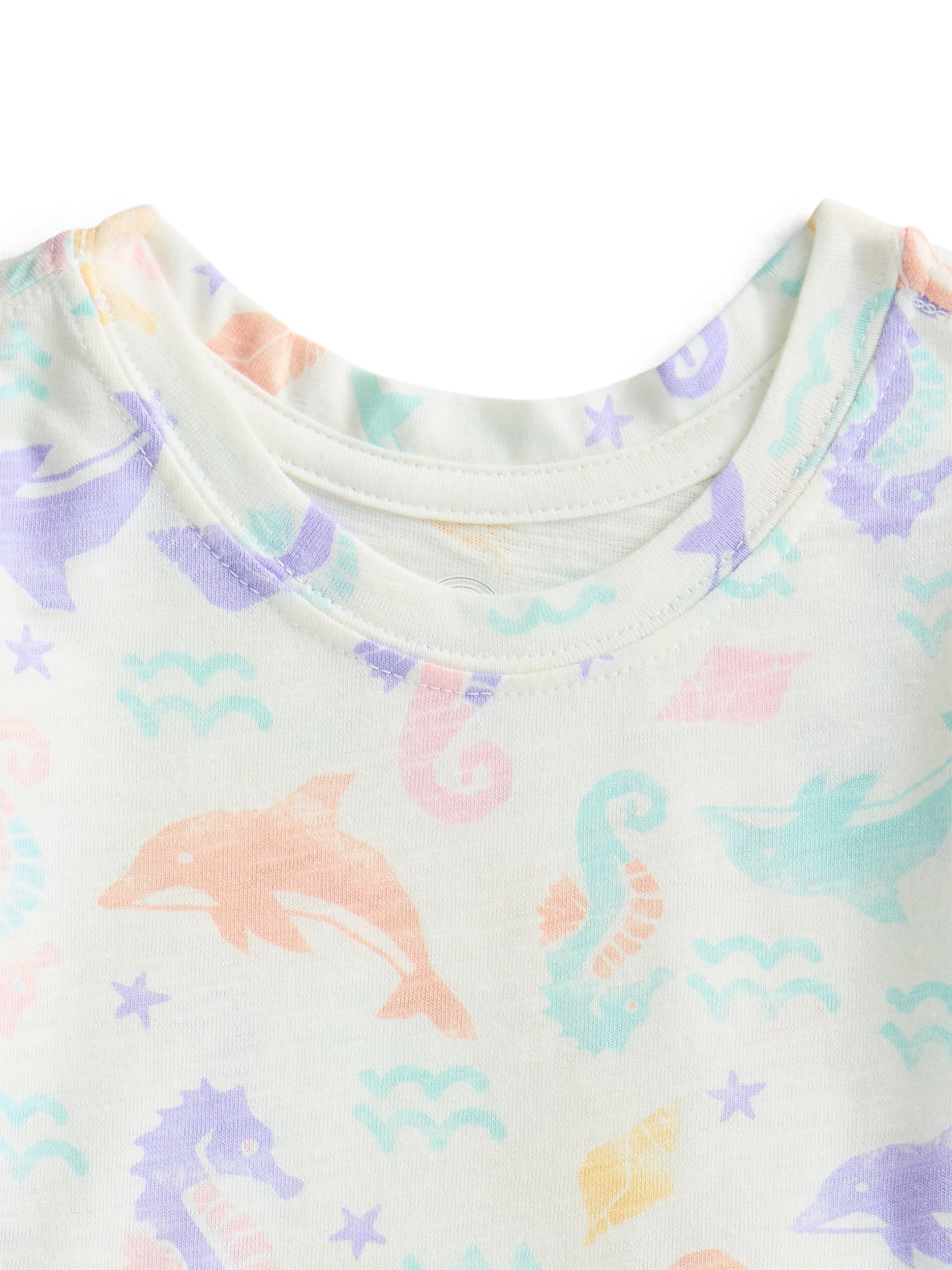 Wonder Nation Baby Girls Peplum Tee, Sizes 0M-24M