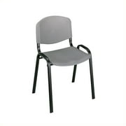 Pemberly Row Stack Stacking Chair in Charcoal (Set of 4) by Pemberly Row