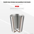 thumbnail image 1 of Taza portátil de doble capa de acero inoxidable para acampar senderismo Ehuebsd café té juegos de tazas para la cocina del hogar ayuda a la decoración, 1 of 5