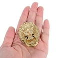 thumbnail image 4 of WHAMVOX 2 Pcs Poignée de Porte Ornée Lion Doré en Laiton pour Décoration Intérieure et Matériel de Mobilier, 4 of 6