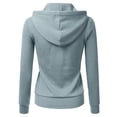 thumbnail image 3 of LilyLLL Women Casual Hoodies Long Sleeve Sweatshirt Zip Jacket Sport Coat Tops, 3 of 3