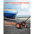 thumbnail image 2 of 1200lbs Trailer Dolly 18 and 22 in Adjustable Height 2 in Ball 15.2 in Tires, 2 of 11