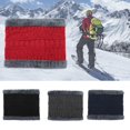 thumbnail image 1 of Happy date Women Winter Neck Warmer Gaiter Soft Fleece Lined Thick Knit Circle Scarf Windproof, 1 of 3
