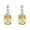 Canary, variant on Oval Dangle Lavender Cubic Zirconia Earringss Sterling Silver