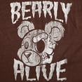 thumbnail image 2 of Mens Funny T Shirts Bearly Alive Sarcastic Creepy Bear Graphic Novelty Tee for Men Graphic Tees, 2 of 9