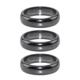 thumbnail image 3 of MasteelfCA 3Pcs Multipurpose Hematite Finger Rings Practical Treatment Curved Surface Rings, 3 of 7