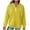 Yellow, variant on Dyfzdhu Half Zip Sweatshirts Women Solid Quarter Zip Up Hoodies Pullover Fall Winter Oversized Tops