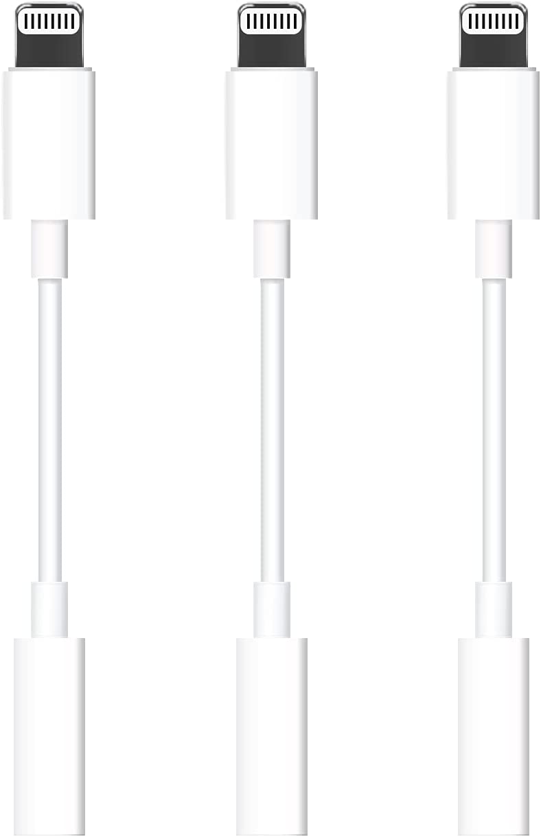 (Apple MFi Certified)Lightning to 3.5 mm Headphone Jack Adapter, iPhone