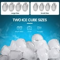 thumbnail image 3 of Ice Makers Portable Countertop 2 Ice S,Portable Compact Ice Cube Maker with Ice Scoop & Basket,26.5lbs in 24Hrs,9 Cubes Ready in 6Mins,for Home/Kitchen/Office/Bar, 3 of 9