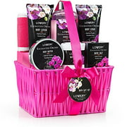 gift Baskets for Women, Spa gift Set for Her, Bath  Body gifts for Women - Enchanted Orchid 9 Piece Set, Best gift Ideas for Her, great Wedding, Birthday  Anniversary gift