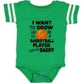 thumbnail image 3 of Inktastic I Want to Grow Up to Be a Basketball Player Like My Daddy Boys or Girls Baby Bodysuit, 3 of 5