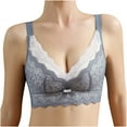 thumbnail image 4 of Darzheoy Wire-Free Bra for Women Ladies Comfortable Breathable No Steel Sexy Lace Gathering Adjustment Lift Bra Underwear Womens Sports Bras S（32/70AB）, 4 of 9