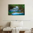 thumbnail image 2 of Elephant Stock Kanchanaburi Forest Waterfall Wall Art - Horizontal Canvas Wall Art - Living Room Wall Decor - Nature Canvas - Brown And Green Decor - 36" x 24", 2 of 8