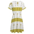 thumbnail image 5 of Ethiopian Habesha Tibeb Telet Short Sleeve Dress Women Summer Evening Dresses Ladies Sundress, 5 of 7