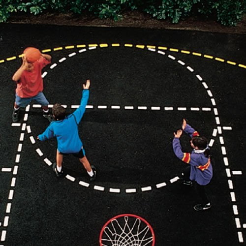 basketball court stencil set