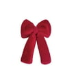 thumbnail image 2 of Red Velvet Wreath Bows, Small Christmas Bows Xmas Decorative Ties, Christmas Tree Wreath and Outdoor Decoration, Christmas Plushs Bow, Red Velvet Ribbon for Tree Topper, Party Atmospheres Decoration, 2 of 6