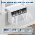 thumbnail image 3 of 8,000 BTU U-Shaped Smart Inverter Window Air Conditioner–Cools up to 4500 Sq. Ft.Ultra Quiet with Open Window Flexibility, Energy Efficient, Easy Install, 3 of 8