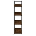thumbnail image 3 of vidaXL Bookcase 4-Tier Brown Oak 100x33x145.5 cm Engineered Wood, 3 of 5
