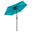 thumbnail image 7 of FLAME&SHADE 7.5 ft Outdoor Market Patio Table Umbrella with Tilt, Aqua Blue, 7 of 7