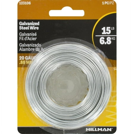 Hillman 175 ft. L Galvanized Steel 20 Ga. Wire