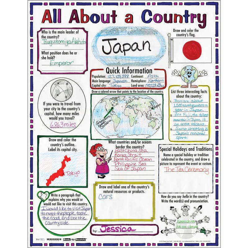 country research project poster