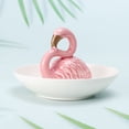 thumbnail image 6 of MLINS  Jewelry Display Ceramic Storage Tray Flamingo Dish, 6 of 8