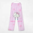 thumbnail image 3 of Hello Kitty Pajamas Pants Soft Elastic Waist PJ Bottoms Comfy Lounge Long Pants, 3 of 7