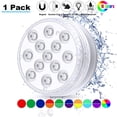 thumbnail image 1 of Oubit Submersible LED Pool Light with RF Remote Control Waterproof Underwater Lights for Pond Party Garden, 1 of 9