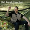 thumbnail image 3 of Camping Haock with Mosquito Net and Sunshade Backing Haock with Ridge Rope Tree Straps Lightweight Portable Haocks for Outside Hiking and Travel, 3 of 9
