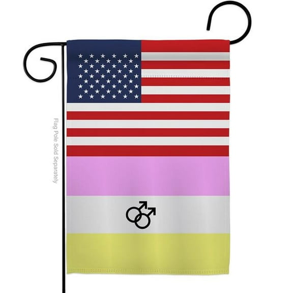 Americana Home & Garden G149050-BO US Twink Support Pride 13 x 18.5 in. Double-Sided Decorative Vertical Garden Flags for House Decoration Banner Yard Gift