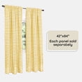 thumbnail image 4 of Achim Buffalo Check 84-inch Curtain Panel Yellow - Traditional, 4 of 6