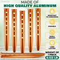 thumbnail image 3 of 6Pcs Aluminum Tent Stakes - 12.6" Beach Canopy Tent Stakes Heavy Duty Ground Stakes Heavy Duty Tent Stakes Metal Tent Stakes - Sand Stakes for Tents for Beach Camping Tent Stakes, 3 of 9