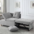 thumbnail image 2 of Litake 4-in-1 Function Folding Ottoman, Modern Sleeper Sofa Bed, Ottoman, Chair, Sofa Bed,Lazy Guest Beds Lounge Chair And Small Space Living Room, 2 of 9