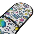 thumbnail image 4 of Yayeee Double Oven Mitt Kitchen Heat Resistant Baking 35" x7" Quilted Glove, Blue Doodle Pattern, 4 of 6
