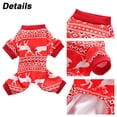 thumbnail image 5 of Gostoto Pet Dog Holiday Christmas Elk Print Costumes Jumpsuit Clothes for Small Medium Pet Dogs, 5 of 5