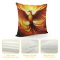 thumbnail image 4 of JEUXUS  Flame Phoenix Printed Throw Pillow Cover,  Luxurious Cushion Covers with Decorative Features, Perfect for Sofas and Beds, 4 of 5