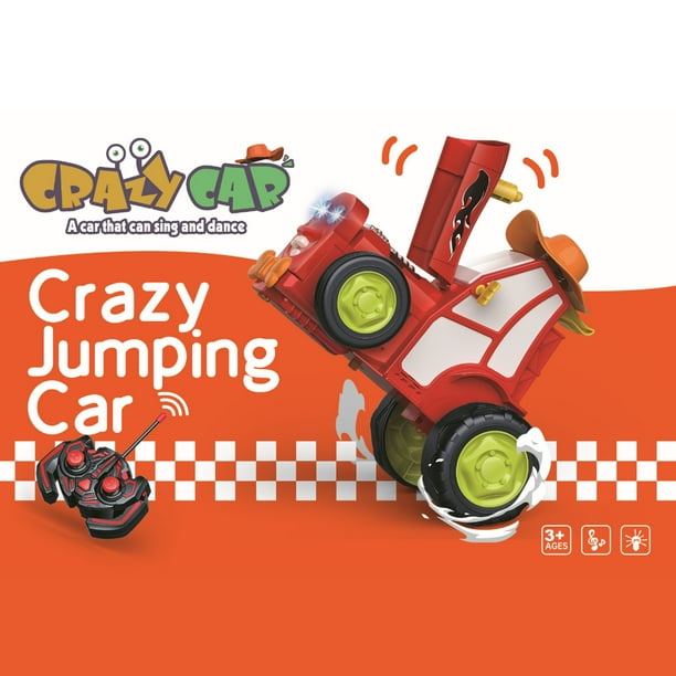 Automóvil De Control Remoto Remoto, Control Remoto De Control De Salto Loco Juguete Para Coche De Baile Con Luces De Música Regalo De Cumpleaños Para Niños