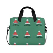 FORMRS 16" Laptop Bag Carrying Sleeve Case with Handle Travel Shoulder Briefcase, Christmas Trees