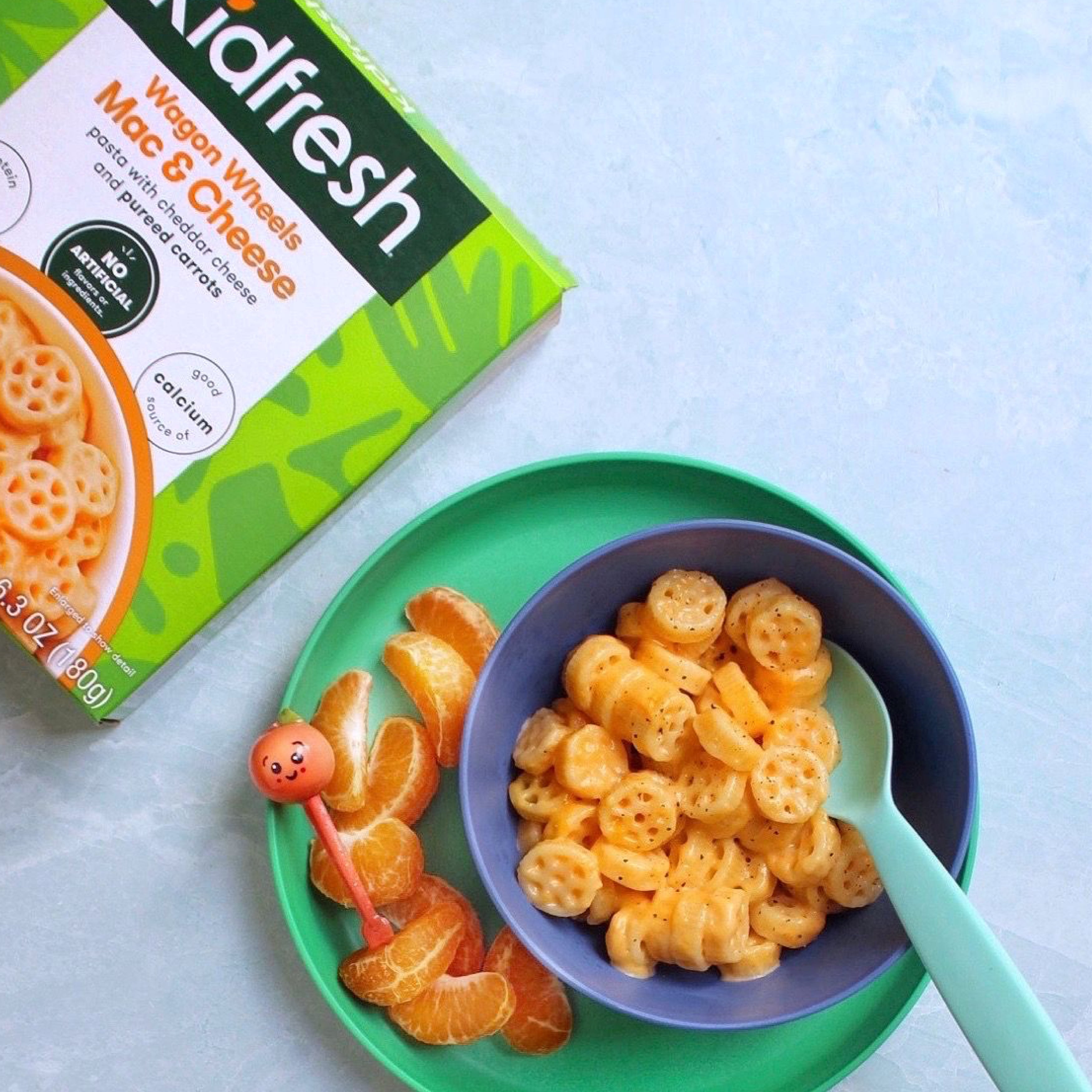 Kidfresh Wagon Wheels Mac & Cheese Meal, Frozen, 7.25 oz