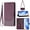 Darkpurple, variant on For Google Pixel 9 / 9 Pro Phone Case,Beehive Embossment Design,Anti-Scratch PU Leather Flip Foldable Kickstand,With Card Slots,Strap,Shoulder Strap,Shockproof Non-Slip Wallet Phone Case,Purple