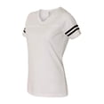 thumbnail image 4 of LAT Women�'s Football V-Neck Fine Jersey Tee, 4 of 9