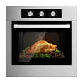 thumbnail image 4 of Yardi Yard 24 Inch Single Wall Oven 2.47Cu.ft with 5 Cooking Modes, Single Wall Oven with 360° Hot Air Circulation, Well-made Built-in Oven for Indoor, Silver, 4 of 5