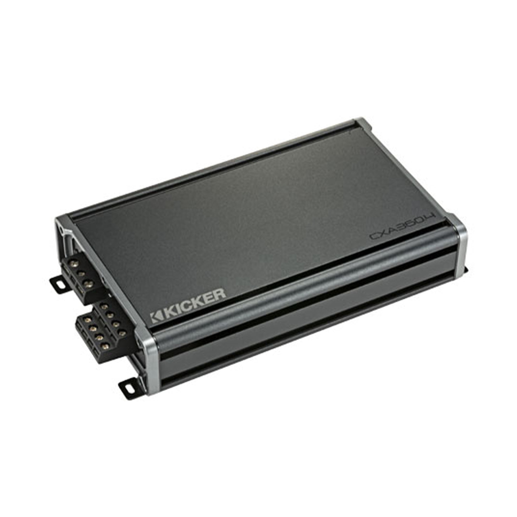 Kicker 46CXA3604T 360 Watt RMS 4 Channel 50-200 Hz Vehicle Car Audio Class A/B Amplifier w/ Bass Knob Bundle