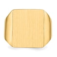 thumbnail image 4 of Finest Gold 14K Yellow Gold 15 x 17 mm Closed Back Mens Signet Ring - Size 10, 4 of 5