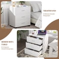 thumbnail image 6 of Homieasy 3-Drawer Wood Closet Organizer System - Multi-Functional Storage for Bedroom, Nightstand or End Table, 6 of 9