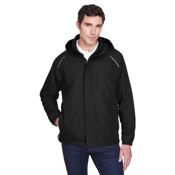 CORE365 88189T Men's Tall Brisk Insulated Jacket-Black-2XLT